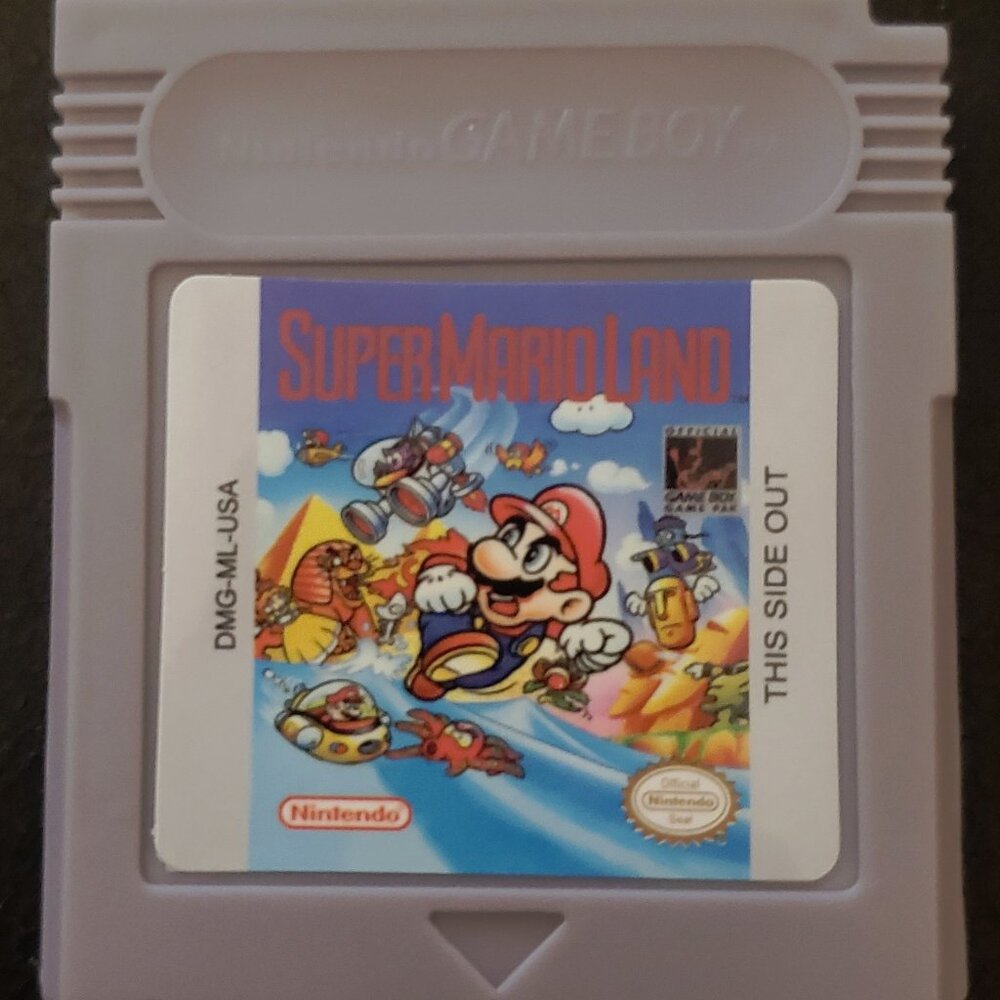 Nintendo Super Mario Land Game Boy Cartridge – Gray Label Art